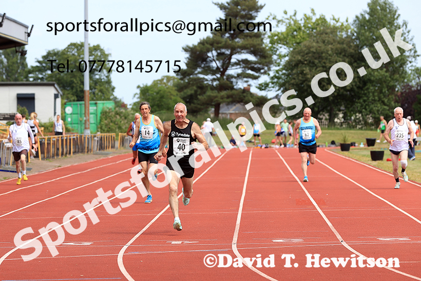 100 metres, 2025 NEMAA Track and Field, Monkton. Photo: David T. Hewitson/Sports for All Pics